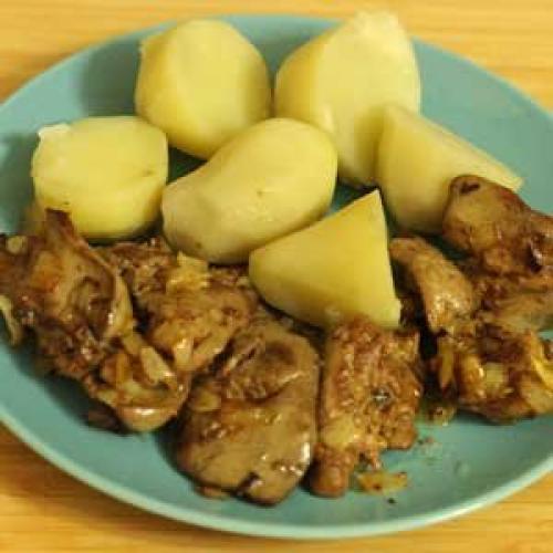 Как пожарить печень с луком. Жареная куриная печень с луком