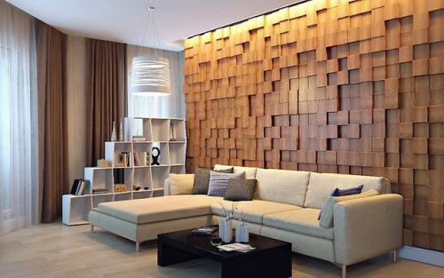 Панно декоративное из дерева. Потрясающий декор стены за небольшие деньги – эффектное 3D панно из деревянных брусков