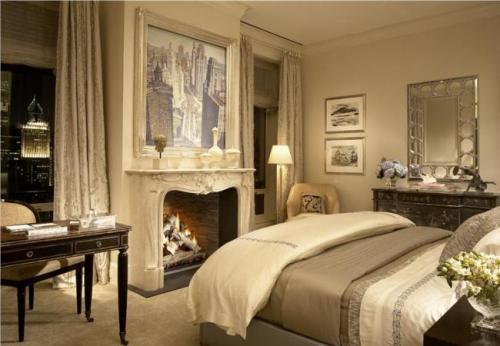 Дизайн спальни с камином. Подбор интерьерного стиля