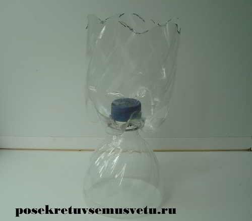 Вазочка из бутылки пластиковой. Как делать вазы из пластиковых бутылок своими руками? 04 Вазочка из бутылки пластиковой. Как делать вазы из пластиковых бутылок своими руками? 04