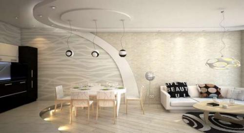 Объединить кухню с комнатой в хрущевке. Визуальное зонирование пространства