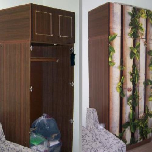 Что можно сделать из старого шкафа. Освежаем спальню