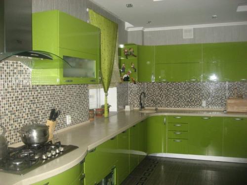 Стены зеленые на кухне. Гармоничное сочетание цветов