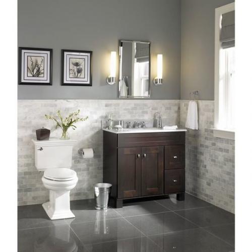 Сочетание плитки и краски в ванной. Идеи для маленьких ванных комнат: керамическая плитка или покраска