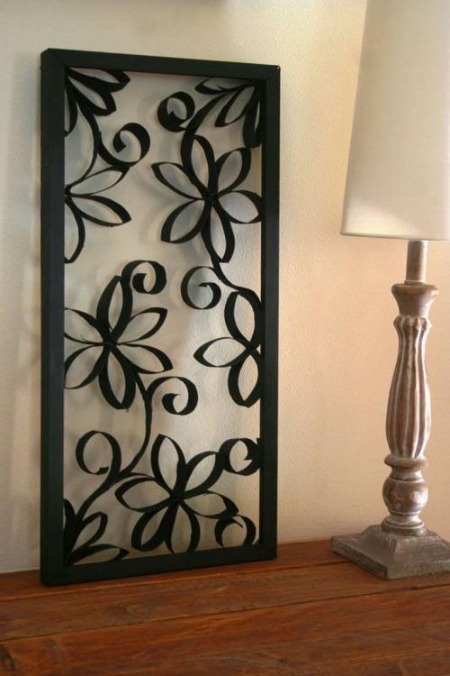 Как украсить комнату своими руками из подручных материалов. Декор из втулок туалетной бумаги