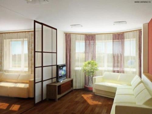 Перепланировка 3 комнатной квартиры в 2 комнатную. Различные способы
