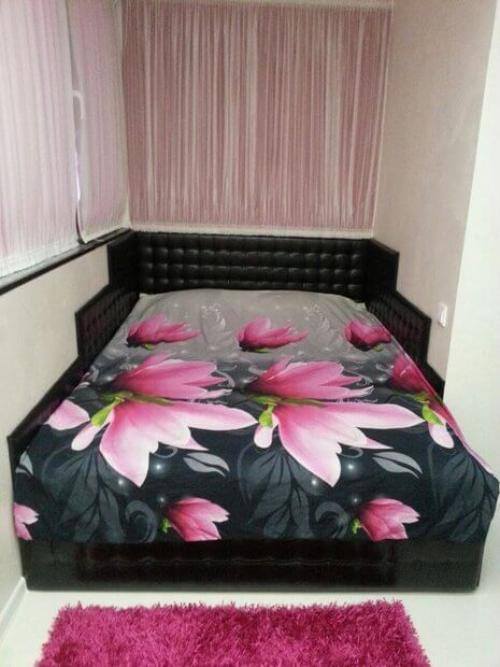 Дизайн комнаты с балконом. Застеклённый отдельный балкон 07 Дизайн комнаты с балконом. Застеклённый отдельный балкон 07