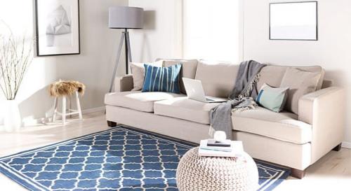 Сочетание бежевого и голубого. БЕЖЕВО-ГОЛУБАЯ ГОСТИНАЯ: АЗЫ ДИЗАЙНА И ДЕКОРИРОВАНИЯ