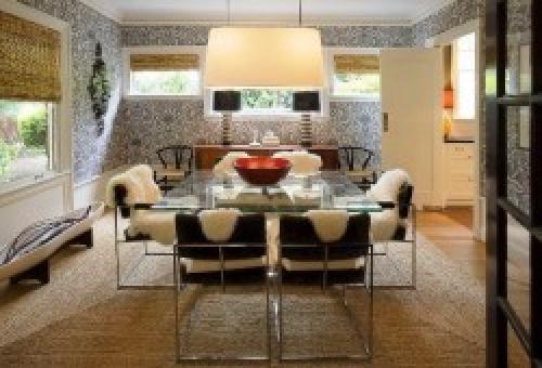 Обои для столовой комнаты в частном доме. Выбор обоев для столовой: как купить недорогие и практичные варианты 01