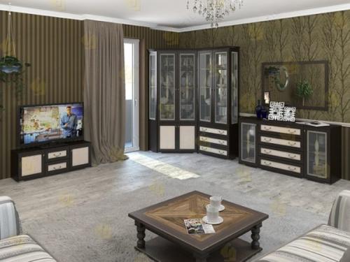 Шкаф угловой в зал для посуды. Нужен ли шкаф для посуды в гостиную?