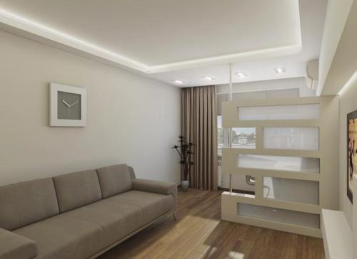 Стена из гипсокартона декоративная. Фото красивых перегородок, сделанных из гипсокартона 09