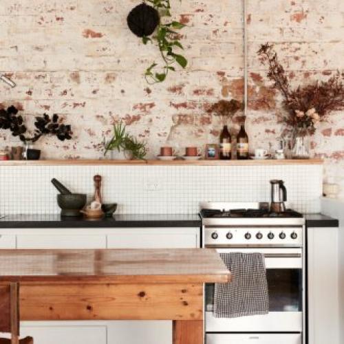 Белый кирпич в интерьере кухни. Цветовые сочетания и предпочтения