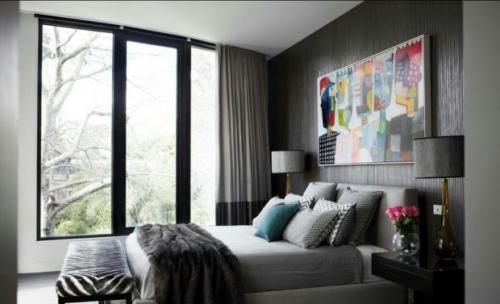 Серый цвет в интерьере гостиной. Спальня с оттенками серого