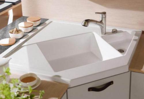 Размеры тумбы под мойку на кухню. Размеры угловых моек и тумб под них