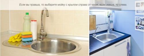 Мойка для столешницы 60 см. Размер тумбы и столешницы