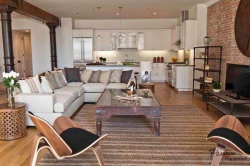 Планировка кухни гостиной в частном доме. Особенности совмещения гостиной и кухни в частном доме