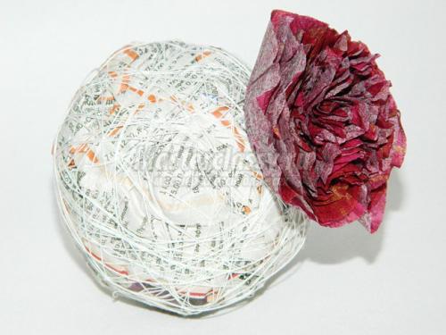 Топиарий ко Дню матери из салфеток. Топиарий из салфеток: мастер класс по созданию бумажных цветов