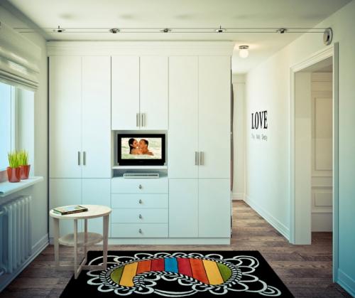 Дизайн угловой комнаты с двумя окнами в хрущевке. Стильный дизайн угловой хрущевки