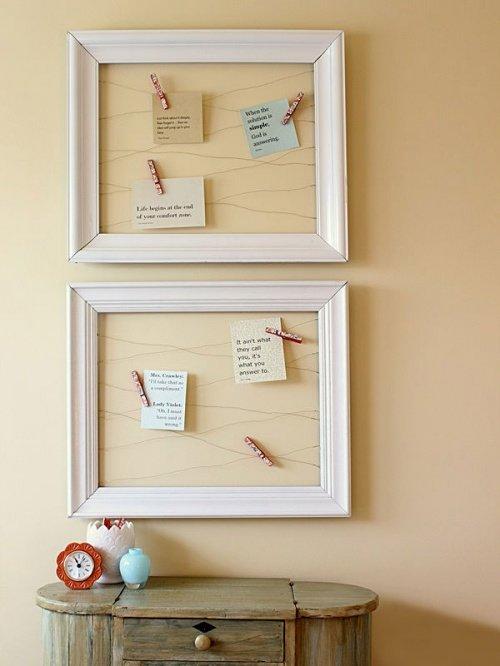 Декоративная доска на стену для заметок. 15 способов, как сделать доску для заметок на стене