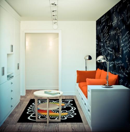 Дизайн угловой комнаты с двумя окнами в хрущевке. Стильный дизайн угловой хрущевки