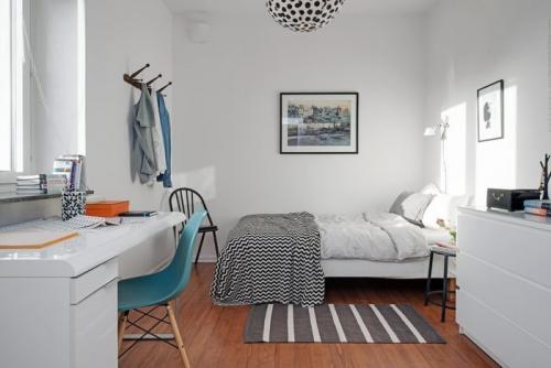 Спальня в черно белом цвете. Оформление 22 Спальня в черно белом цвете. Оформление 22