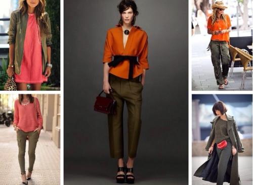 Сочетание цветов хаки. Цвет хаки | Как носить?