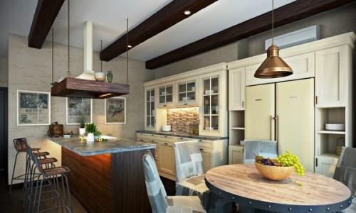 Гостиная совмещенная с кухней в частном доме. На что обратить внимание перед началом работ