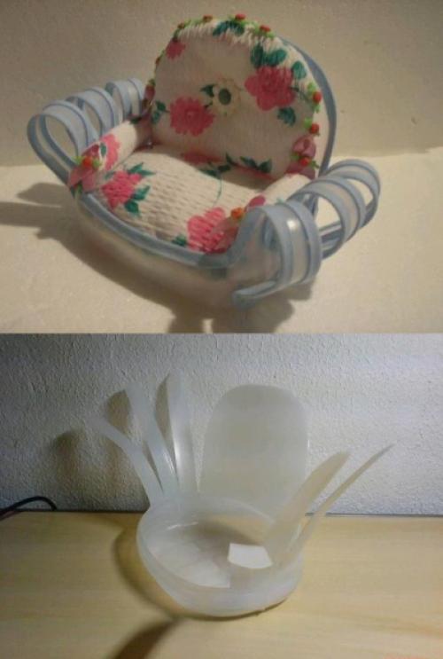 Диван из пластиковых бутылок своими руками пошагово. Диван из пластиковых бутылок 27