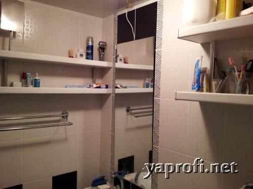 Полочка в ванную из пластиковых бутылок. Полка из ПВХ в ванную комнату