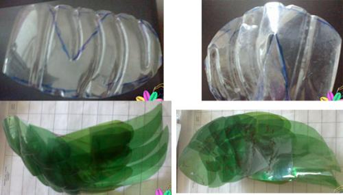 Как сделать попугая из бутылок пластиковых. Попугай из пластиковых ложек и бутылок