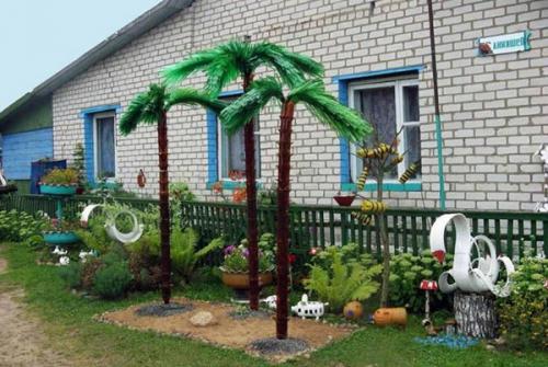 Пальма из пластиковых бутылок. Пальма из бутылок: возможная польза и способы применения