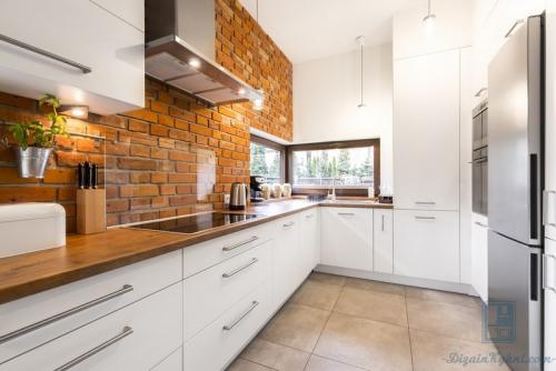 Кухня в стиле Лондон без верхних ящиков. Обустройство кухни без верхних шкафов в зависимости от стиля интерьера