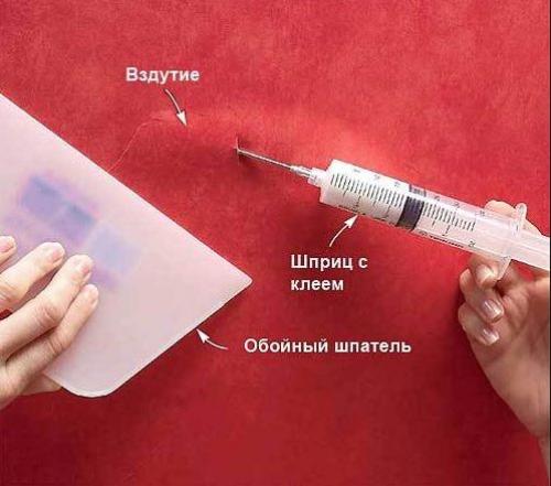Уйдут ли пузыри на бумажных обоях. Простой способ убрать пузыри на обоях после поклейки