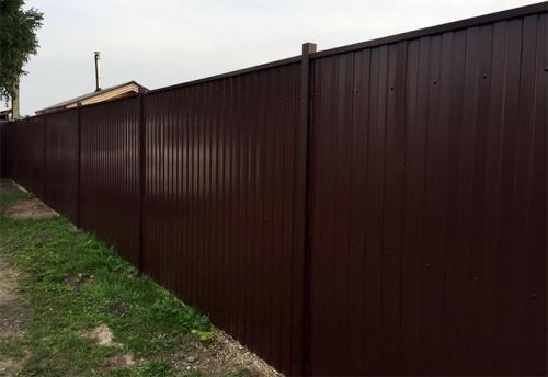 Забор из профлиста в рамке. Разбираем поэтапно –, как сделать забор из профнастила