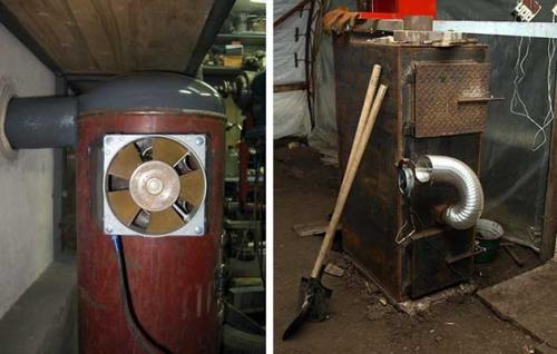 Теплая комната в гараже. Установка печи на дровах и отработке