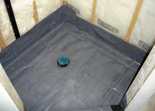 Гидроизоляция душа. Оклеечная изоляция