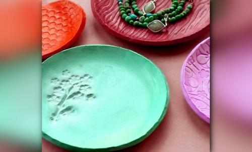 Декоративные тарелки из полимерной глины. Декоративные тарелки