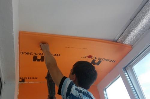 Утепление балкона пеноплексом и гипсокартоном. Внутренняя отделка