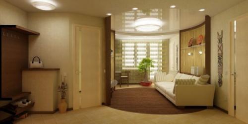 Стильный интерьер маленькой квартиры. Назад к природе