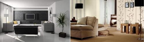 Какие клеить обои в зал. Выбираем тип обоев 12