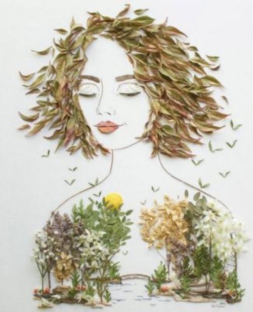 Осенние поделки из листьев в школу простые и сложные