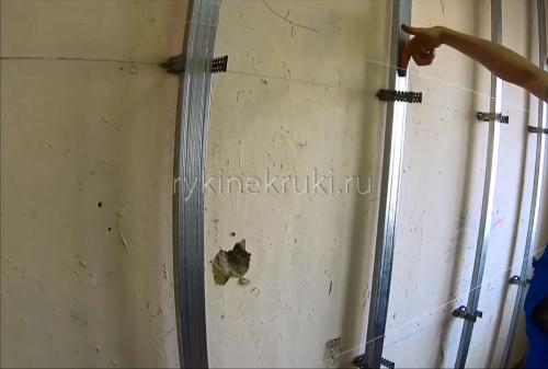 Крепление профилей для гипсокартона. Монтаж стоечных профилей под гипсокартон