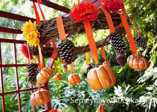Композиция своими руками осень. Осенние композиции – поделки с ТЫКВАМИ.