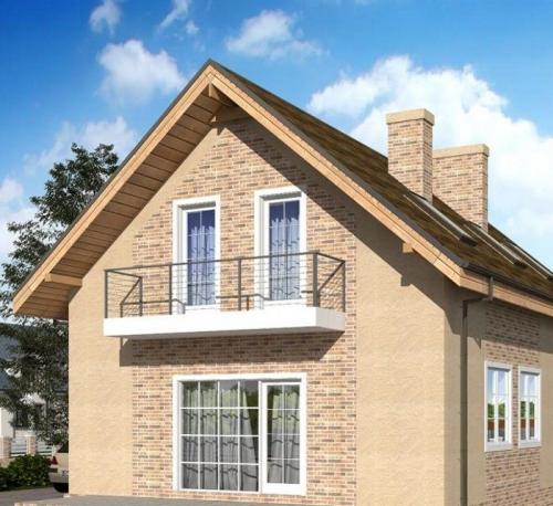 Проект дома 7 на 9 двухэтажный. Проектирование малогабаритных двухэтажных домов 08