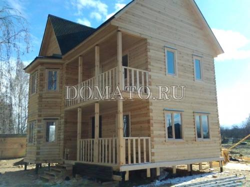 Проект дома 7 на 9 двухэтажный из бруса. Проект капитального жилого дома 7 н. Д44