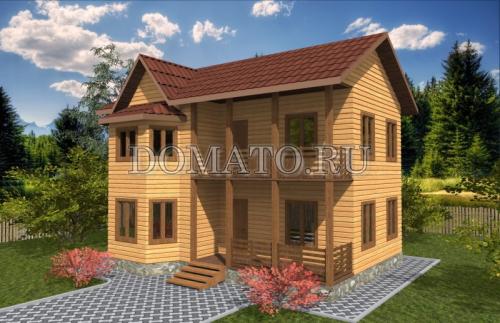 Проект дома 7 на 9 двухэтажный из бруса. Проект капитального жилого дома 7 н. Д44