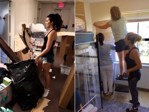 Как украсить стену в общаге. Две студентки превратили комнату в общежитии в невероятно уютную спальню