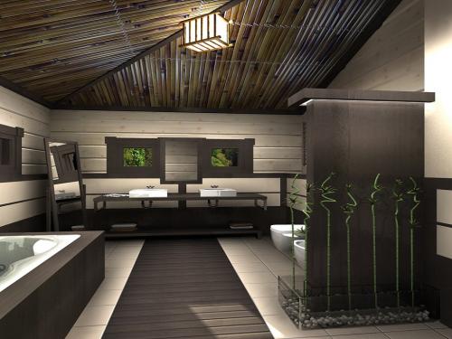 Дизайн ванной комнаты в арабском стиле. Привлекательный минимализм Страны Восходящего Солнца