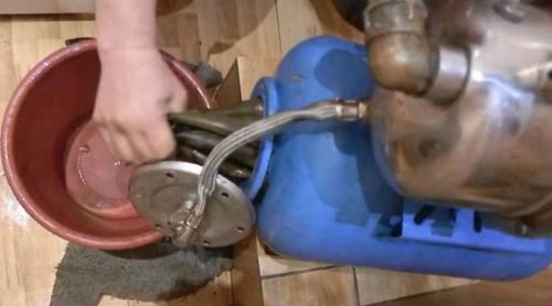 Замена груши в насосной станции. Порядок действий