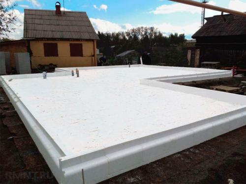 Плита фундаментная шведская. Устройство утеплённой опалубки 02 Плита фундаментная шведская. Устройство утеплённой опалубки 02